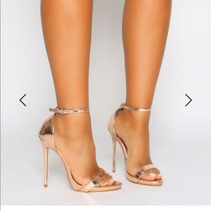 Brand New ROSE GOLD STILETTO HEELS